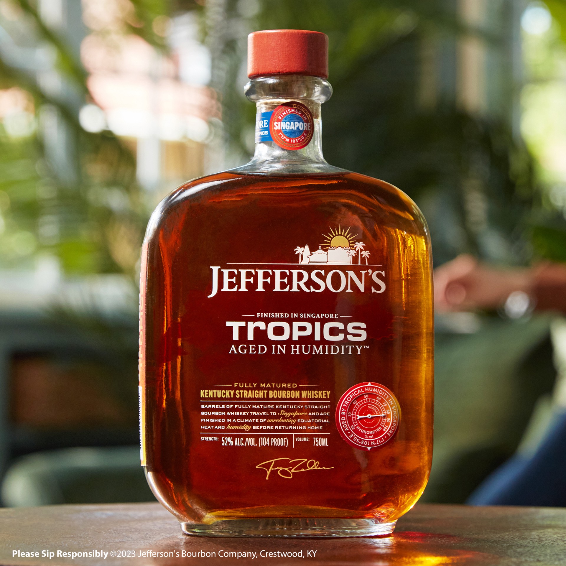 slide 3 of 10, Jeffersons Jefferson's Tropics Singapore Straight Kentucky Bourbon Whiskey, 750 mL Bottle, 52% ABV, 750 ml