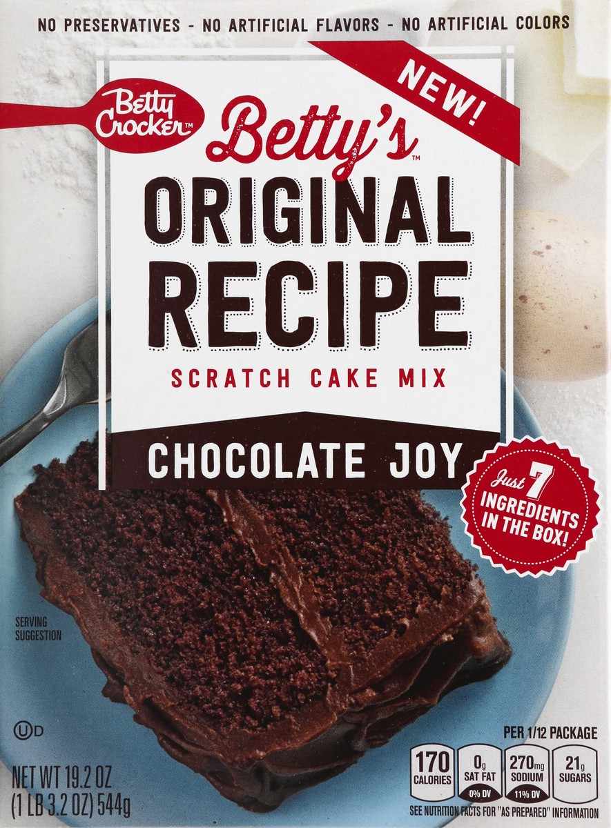 slide 5 of 6, Betty Crocker Betty's Original Recipe Chocolate Joy Scratch Cake Mix , 19.2 oz