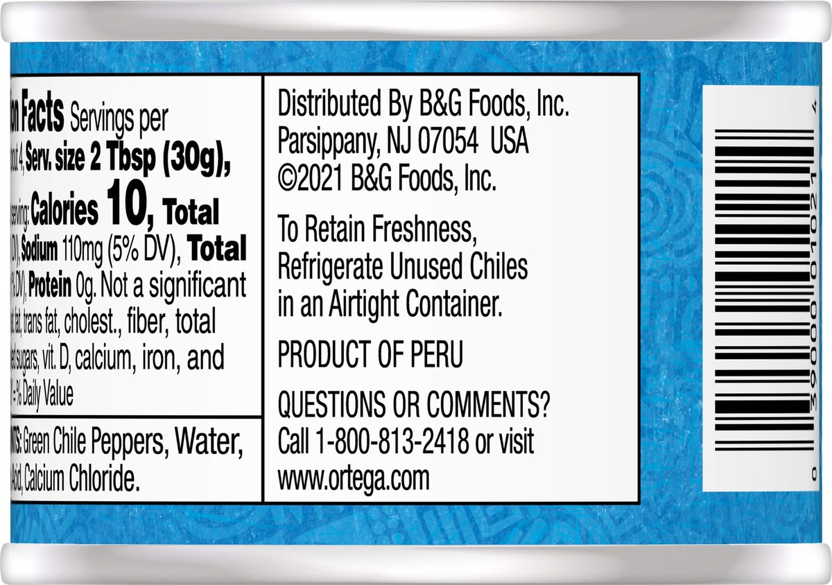 slide 3 of 5, Ortega Diced Mild Fire Roasted Green Chiles 4 oz, 4 oz