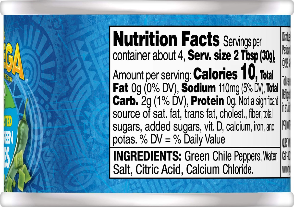 slide 4 of 5, Ortega Diced Mild Fire Roasted Green Chiles 4 oz, 4 oz