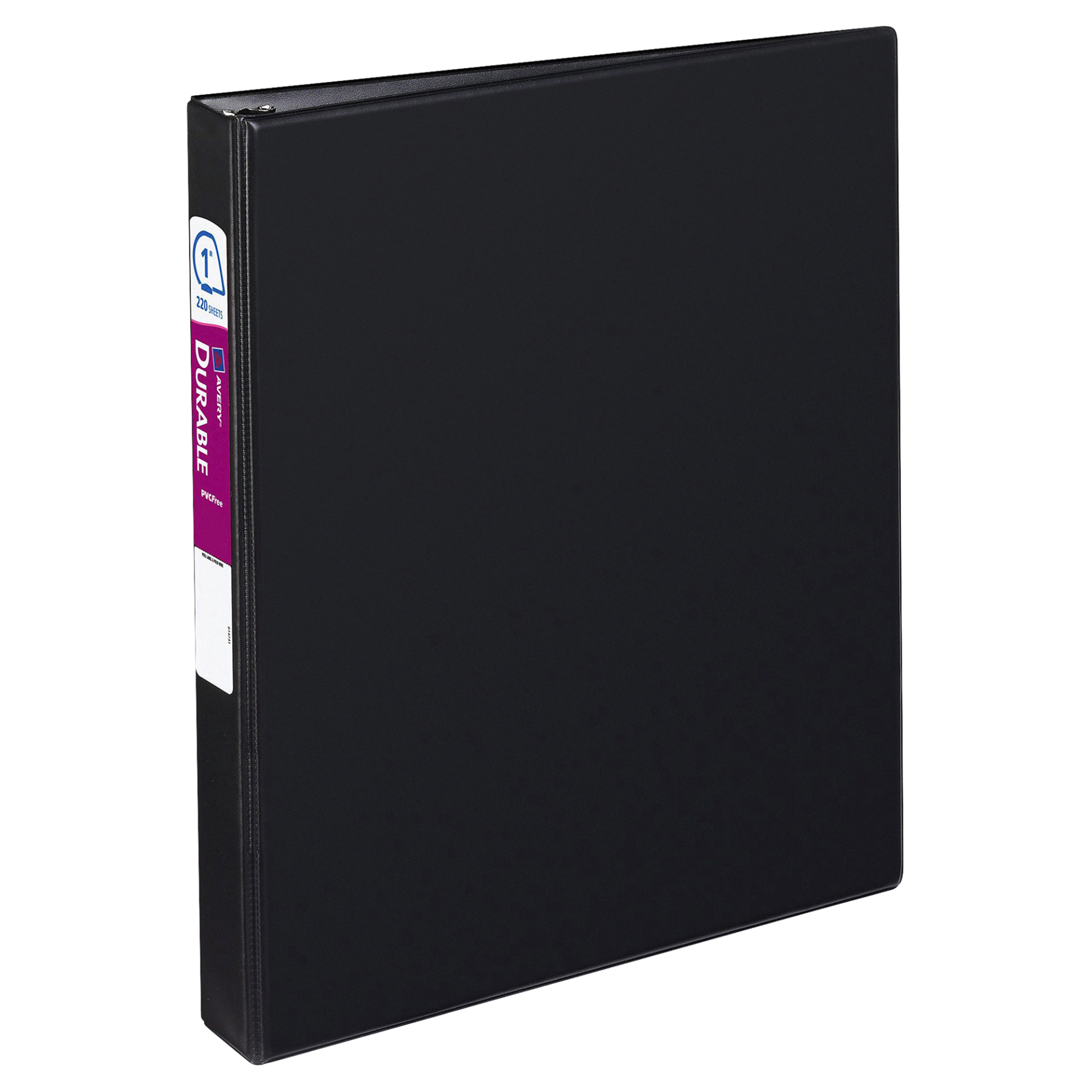 slide 1 of 1, Avery Durable Binder with 1 Slant Ring, Black, 1 ft