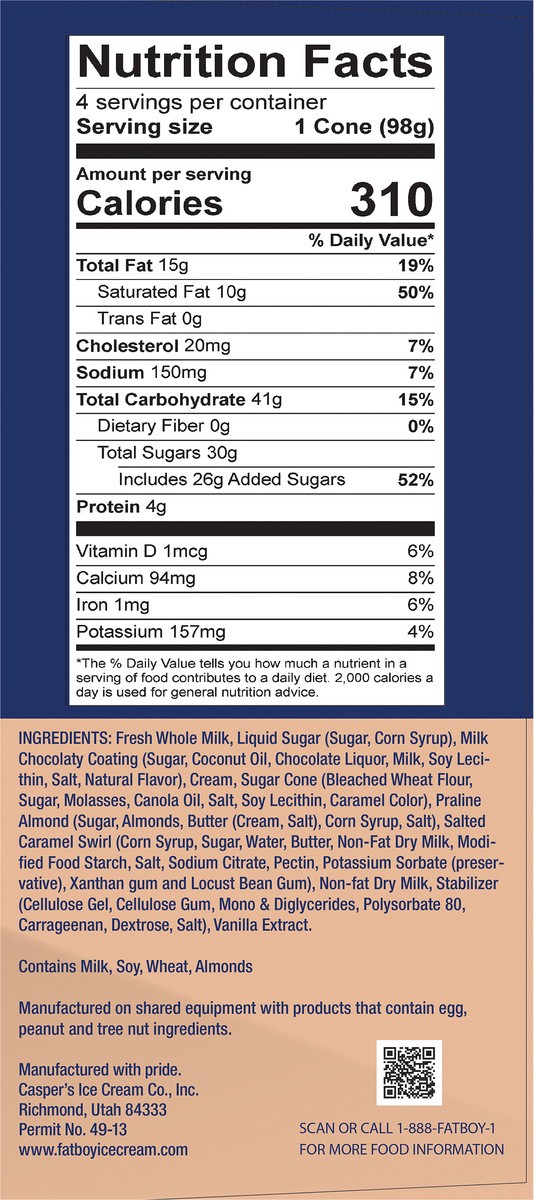 slide 8 of 12, Fat Boy Caramel Praline, 4 ct