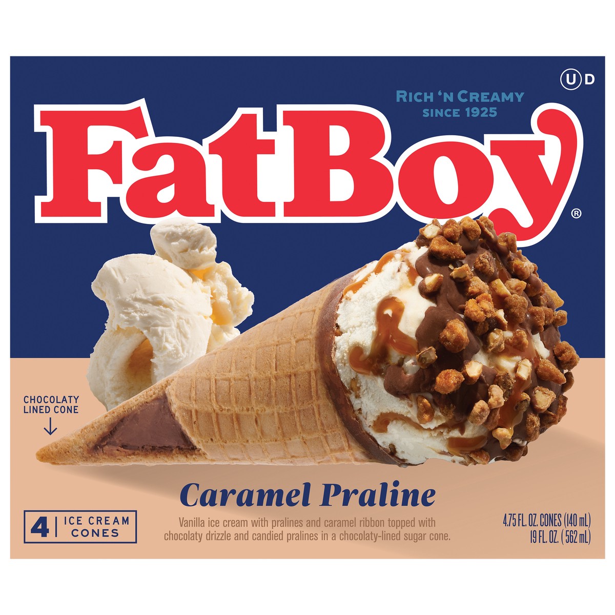 slide 4 of 12, Fat Boy Caramel Praline, 4 ct