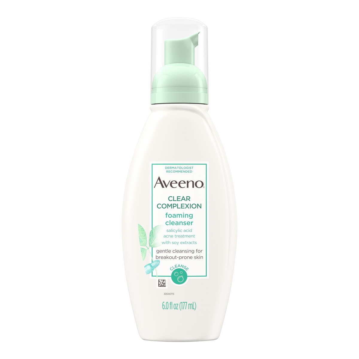slide 1 of 6, Aveeno Clear Complexion Foaming Cleanser, 6 fl oz