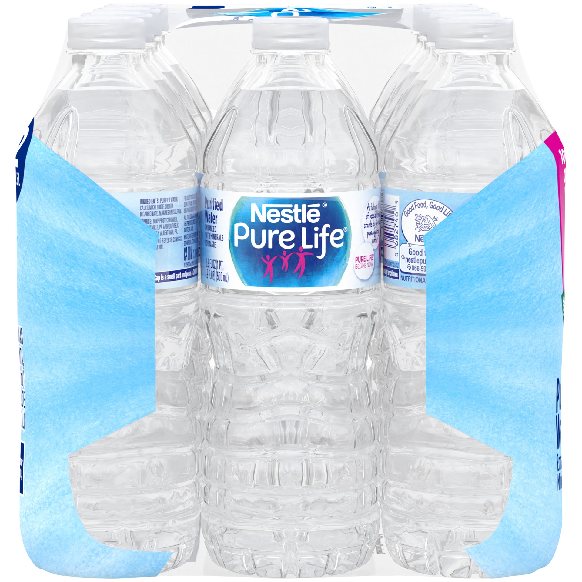 slide 3 of 5, Nestlé PURE LIFE Purified Water, 16.9-ounce plastic bottles (Pack of 12), 12 ct; 16.9 fl oz