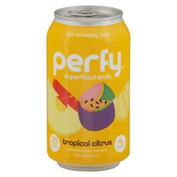 Perfy Tropical Citrus Superfood Soda - 12 fl oz