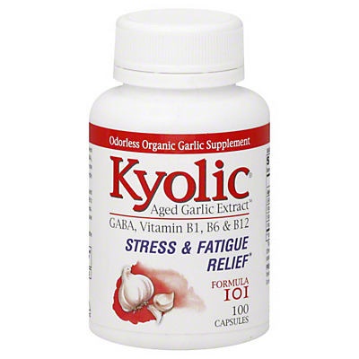 slide 1 of 1, Kyolic Organic Aged Garlic Formula 101 Stress And Fatigue Relief Capsules, 100 ct