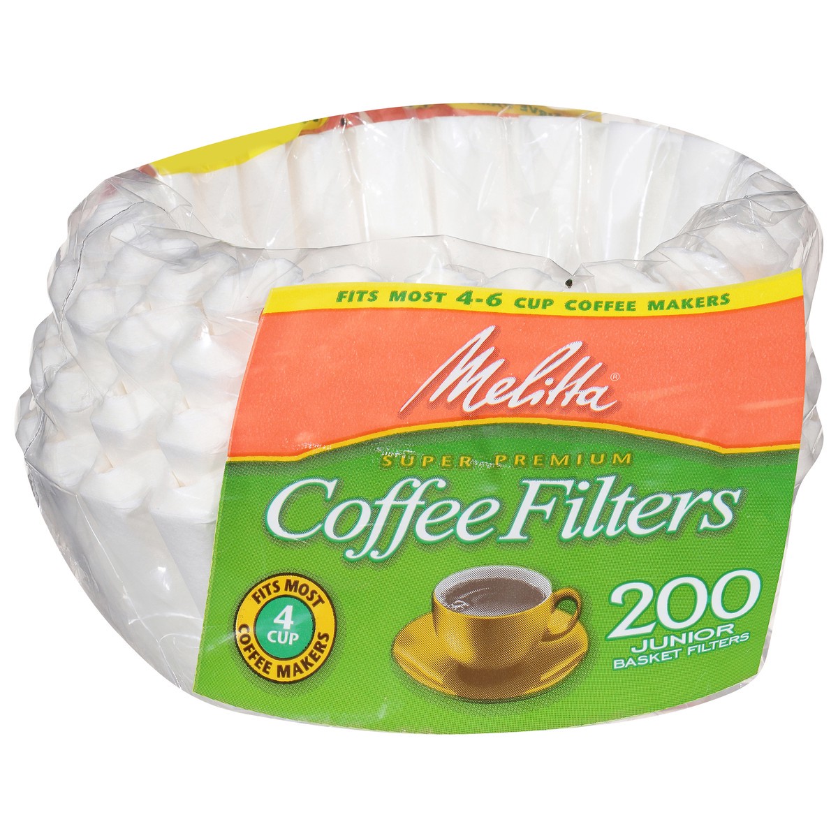 slide 9 of 9, Melitta Junior Basket Super Premium Coffee Filters 200 ea, 200 ct