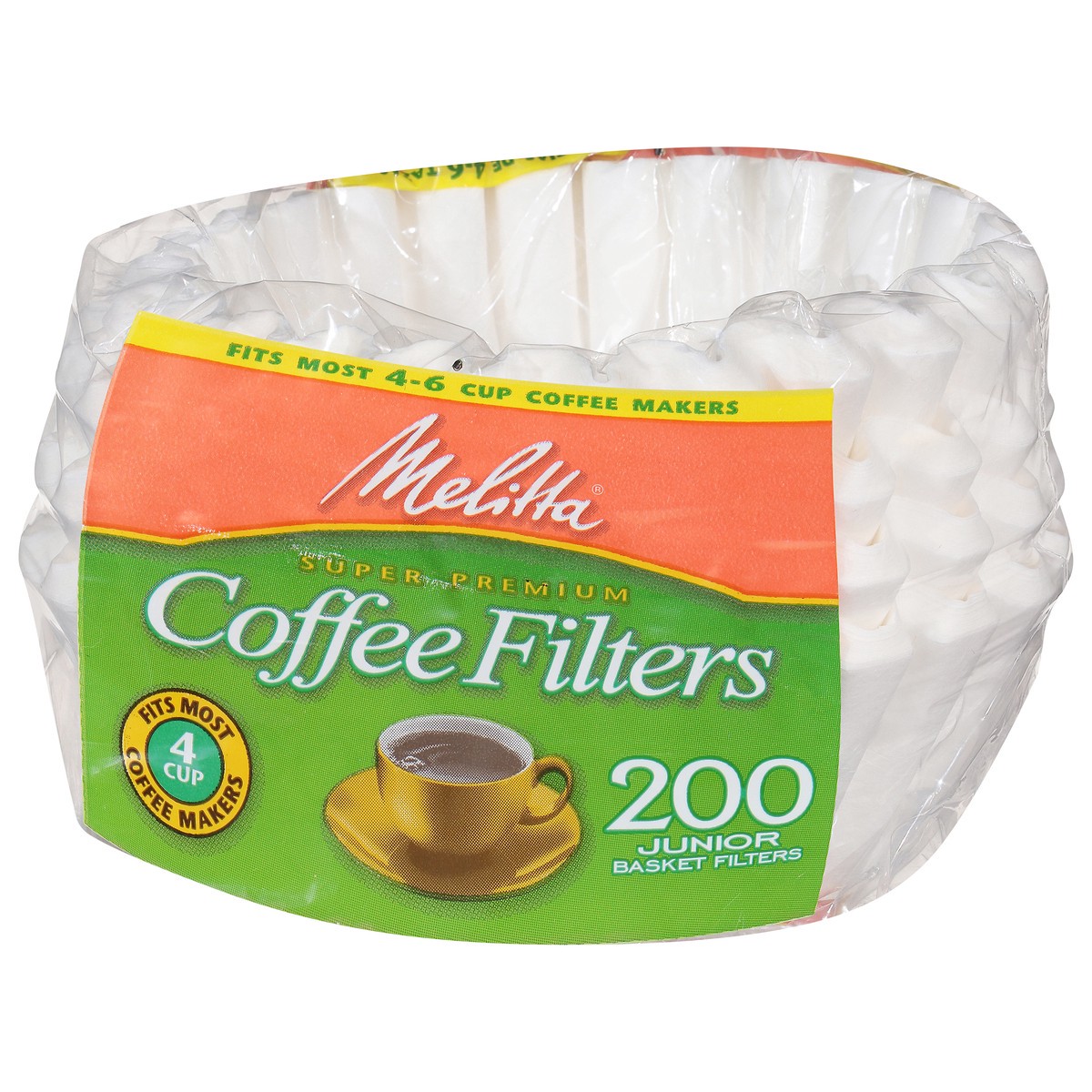 slide 3 of 9, Melitta Junior Basket Super Premium Coffee Filters 200 ea, 200 ct