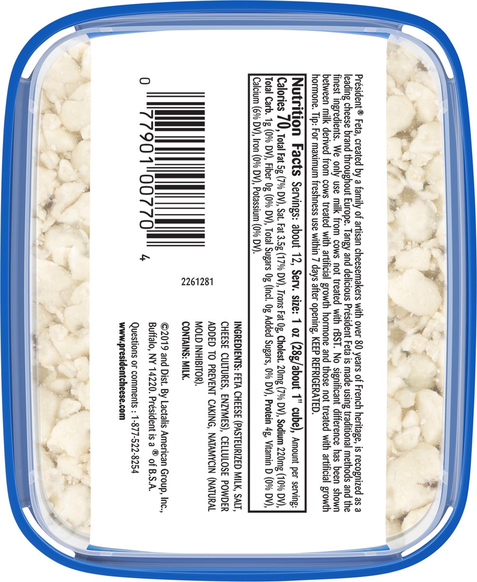 slide 9 of 12, Président Feta Cheese Crumbled 12 oz, 12 oz