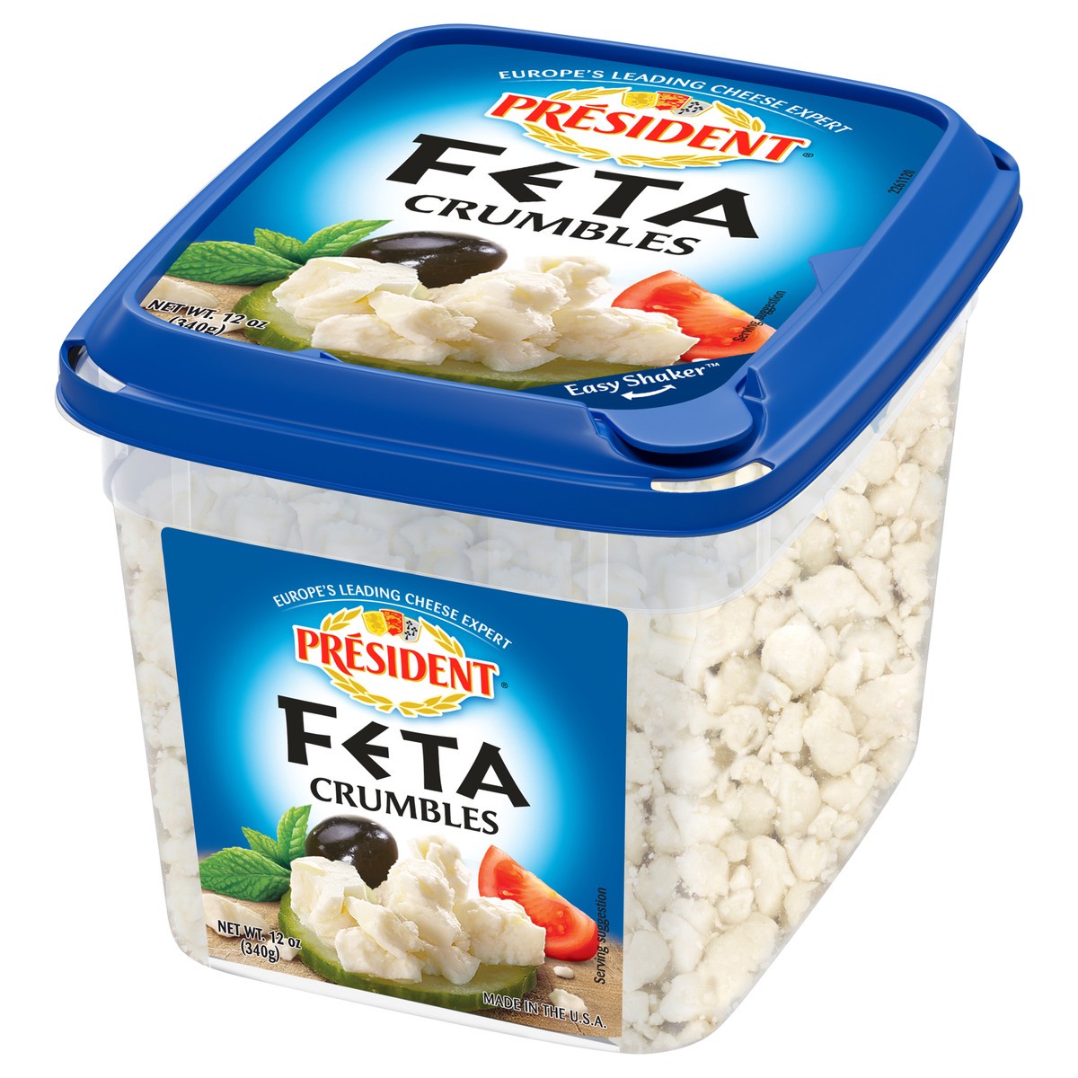 slide 10 of 12, Président Feta Cheese Crumbled 12 oz, 12 oz