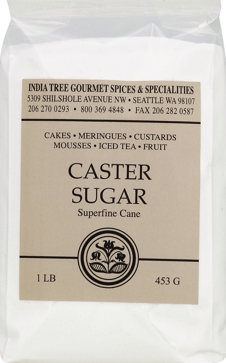 slide 1 of 1, India Tree Super Fine Caster Sugar, 16 oz