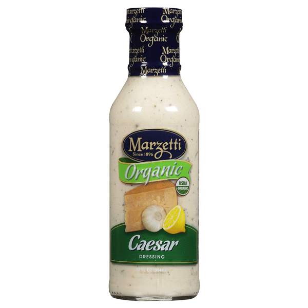 slide 1 of 1, Marzetti Organic Dressing, Caesar, 12 fl oz