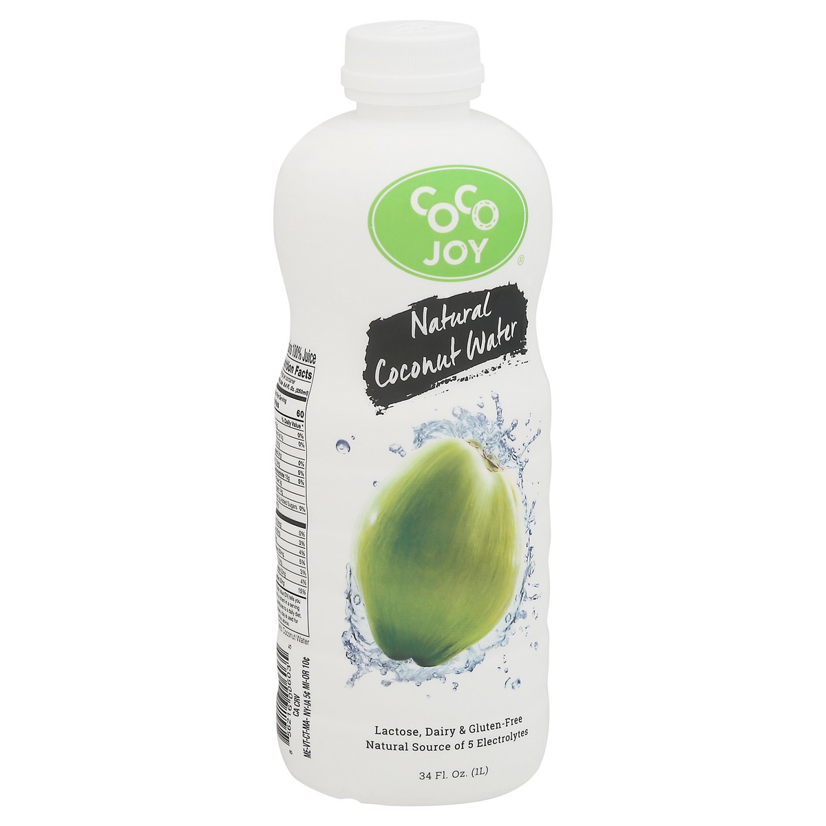 slide 2 of 9, CoCo Joy Natural Coconut Water 34 fl oz, 34 fl oz