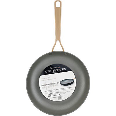 slide 1 of 1, Kitchen & Table by H-E-B Non-Stick Fry Pan - Classic Black, 10 ft