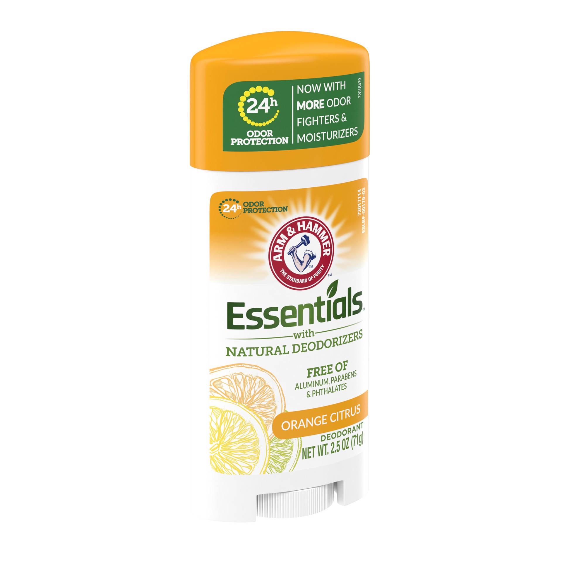 slide 5 of 5, ARM & HAMMER Essentials Orange Citrus Deodorant 2.5 oz, 2.5 oz