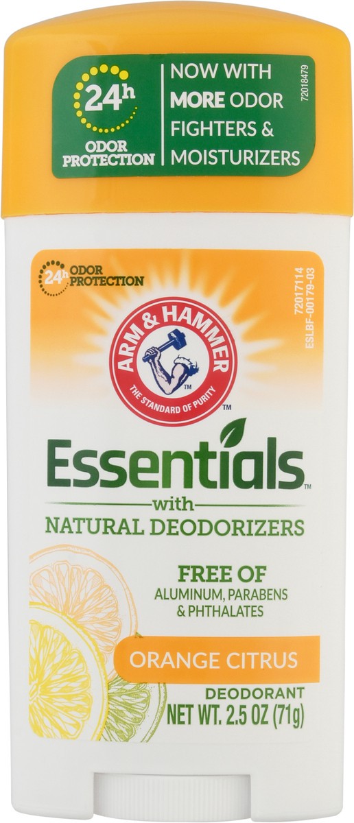 slide 1 of 5, ARM & HAMMER Essentials Orange Citrus Deodorant 2.5 oz, 2.5 oz