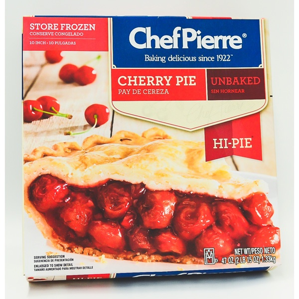 slide 1 of 1, Chef Pierre Pie Cherry Hi-Pie Unbaked, 47 oz