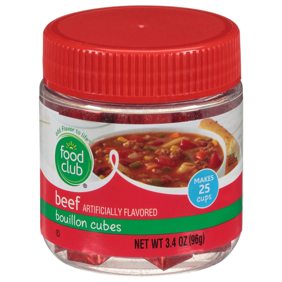 slide 1 of 6, Food Club Bouillon Cubes, Beef Flavor, 25 ct