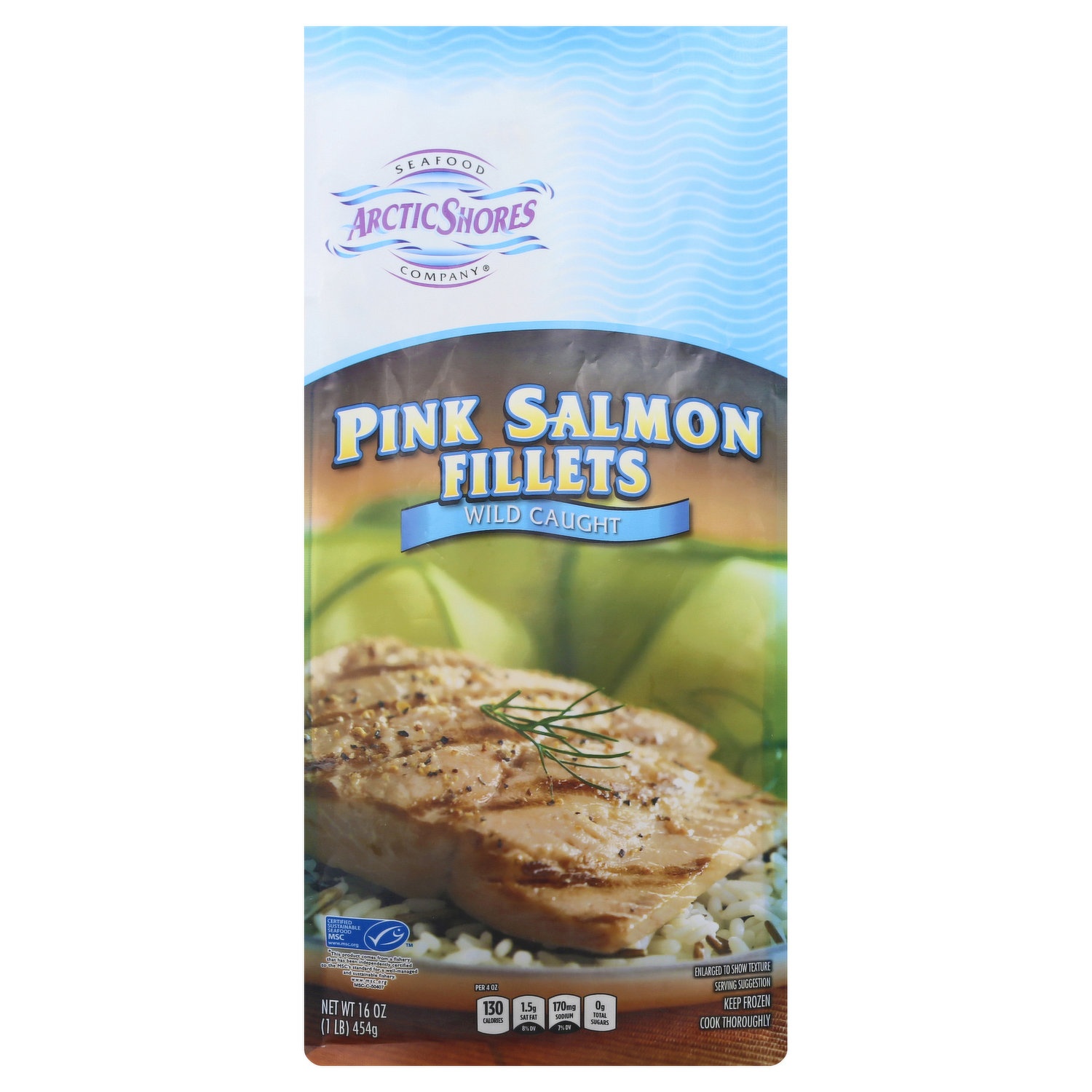 slide 1 of 6, Arctic Shores Salmon Fillet, 16 oz