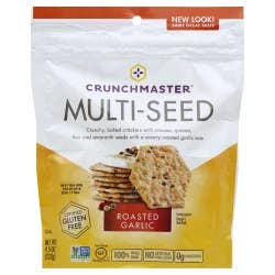 Crunchmaster Multi-Seed Crackers, Roasted Garlic