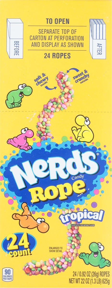 slide 2 of 13, Nerds Tropical Rope 24 - 0.92 oz Each, 24 ct