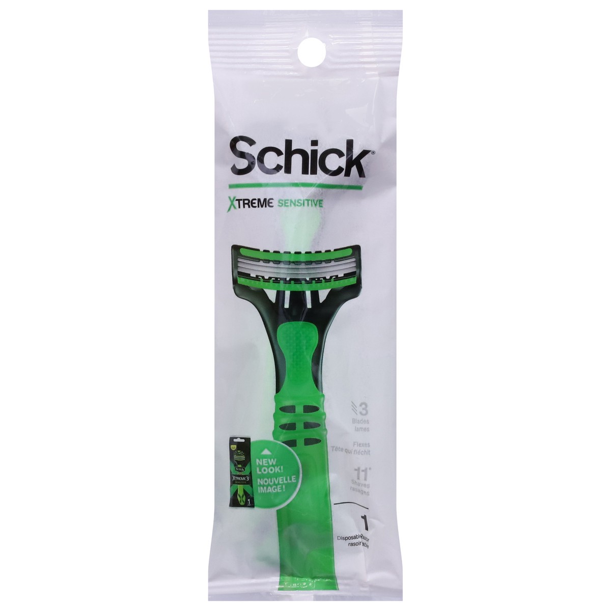 slide 1 of 9, Schick Xtreme Disposable Sensitive Razors 1 ea, 1 ct