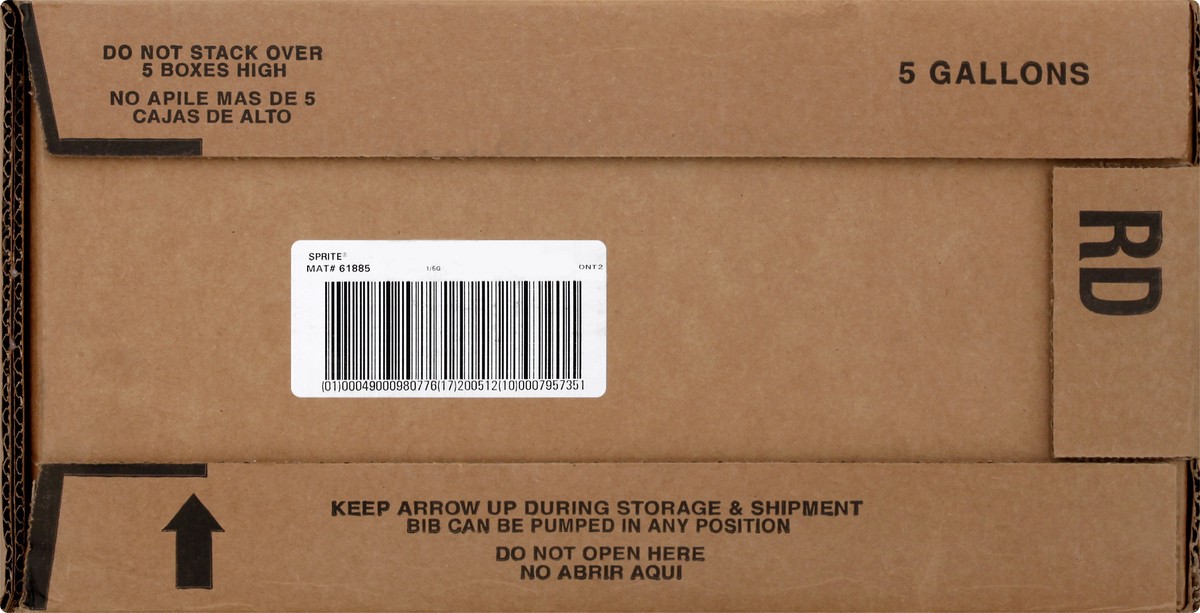 slide 2 of 12, Sprite Bag in box, 5 Gallons, 5 gal