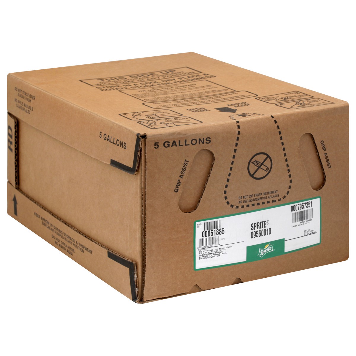 slide 6 of 12, Sprite Bag in box, 5 Gallons, 5 gal