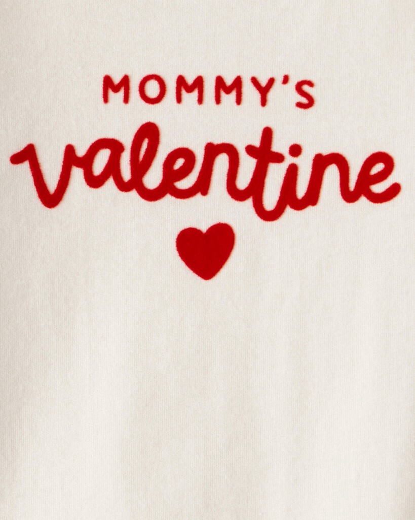 slide 3 of 3, Carter's Baby Boy Mommy's Valentine Long-Sleeve Graphic Bodysuit - Cream Cream 9M, 1 ct