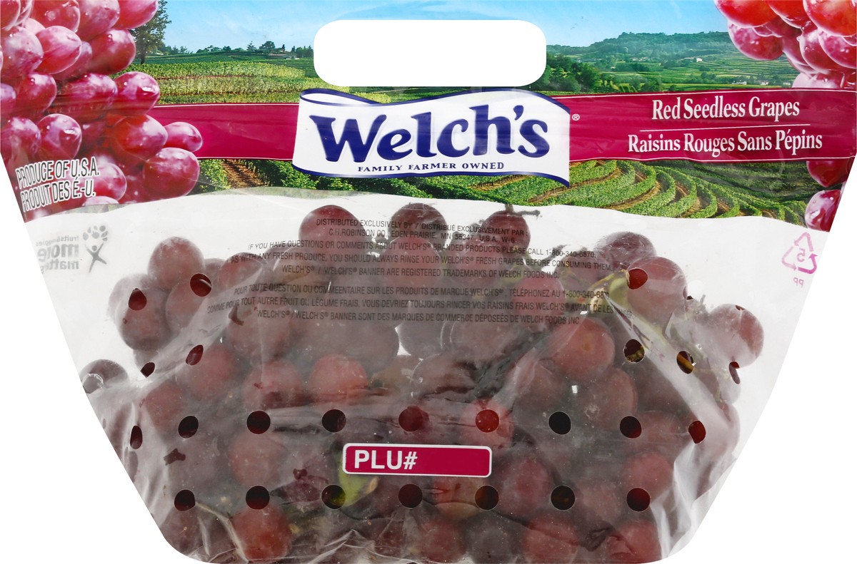 slide 5 of 9, Welch's Red Seedless Grapes 1 ea, 1 ct