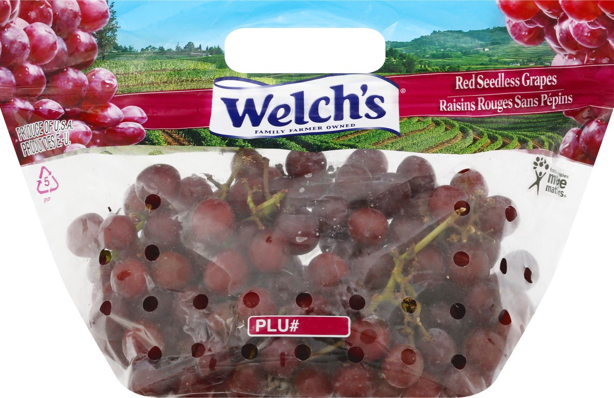 slide 6 of 9, Welch's Red Seedless Grapes 1 ea, 1 ct