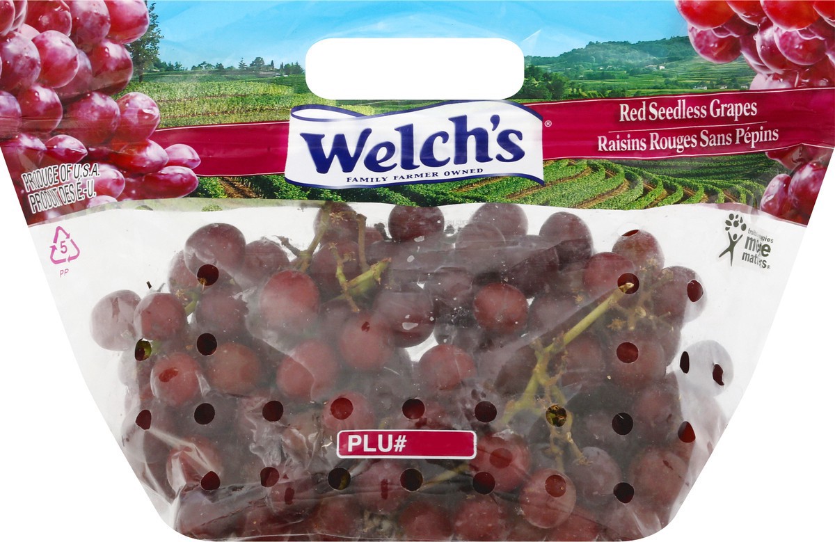 slide 4 of 9, Red Seedless Grapes 1 ea, per lb