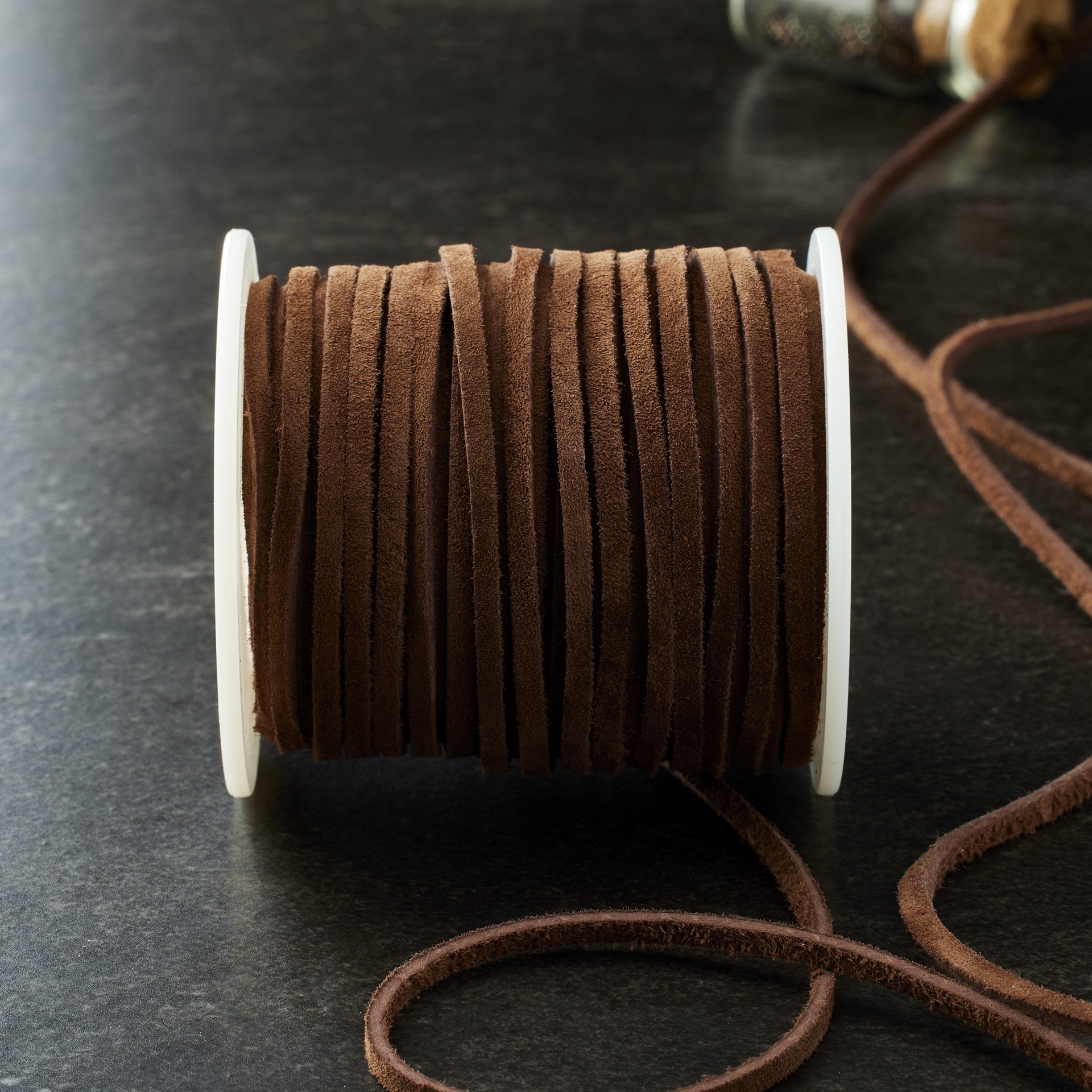 slide 3 of 4, Cafe Soft Suede Lace Cording By Bead Landing, 3/32 in