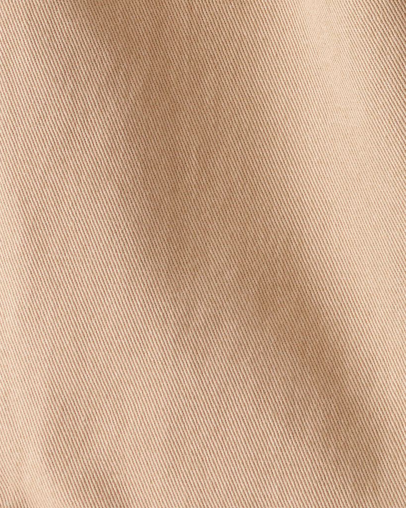 slide 3 of 3, Oshkosh Baby Twill Bow-Tie Wide Leg Shorts - Taupe Taupe 12M, 1 ct