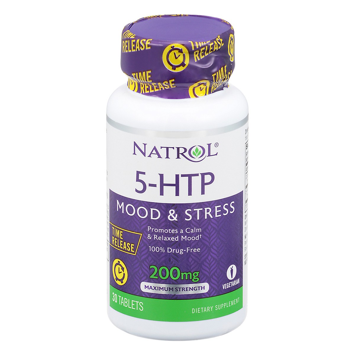 slide 4 of 14, Natrol 5-HTP 200mg, Dietary Supplement Helps Support a Balanced Mood, 30 Time Release Tablets, 30 Day Supply, 30 ct