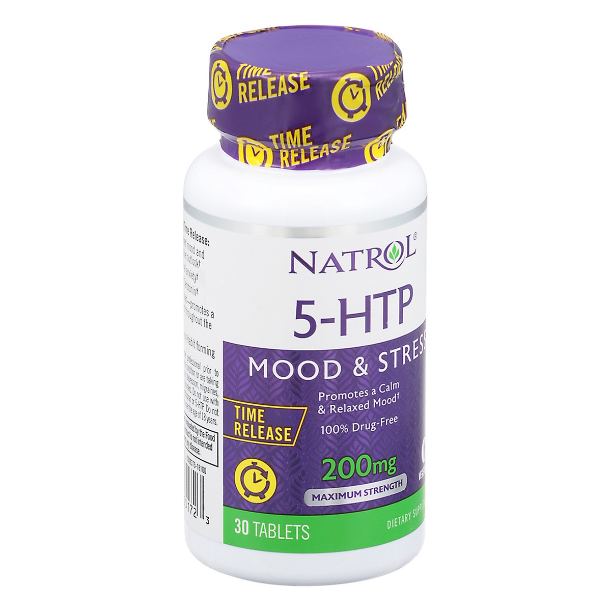 slide 9 of 14, Natrol 5-HTP 200mg, Dietary Supplement Helps Support a Balanced Mood, 30 Time Release Tablets, 30 Day Supply, 30 ct