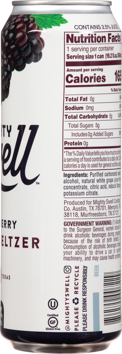 slide 12 of 12, Mighty Swell Blackberry Cans, 1 ct