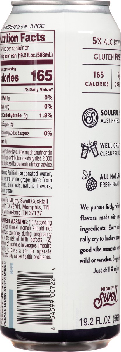 slide 11 of 12, Mighty Swell Blackberry Cans, 1 ct