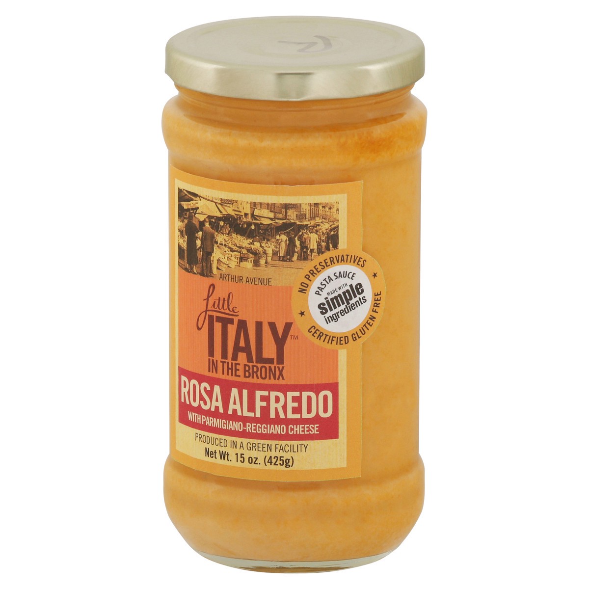 slide 5 of 9, Little Italy in the Bronx The Real Little Italy on Arthur Avenue in the Bronx Pasta Sauce, Rosa Alfredo, 15 oz