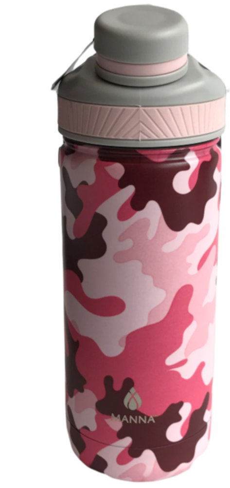 slide 1 of 1, Manna Organics Ranger Bottle - Pink Camo, 18 oz