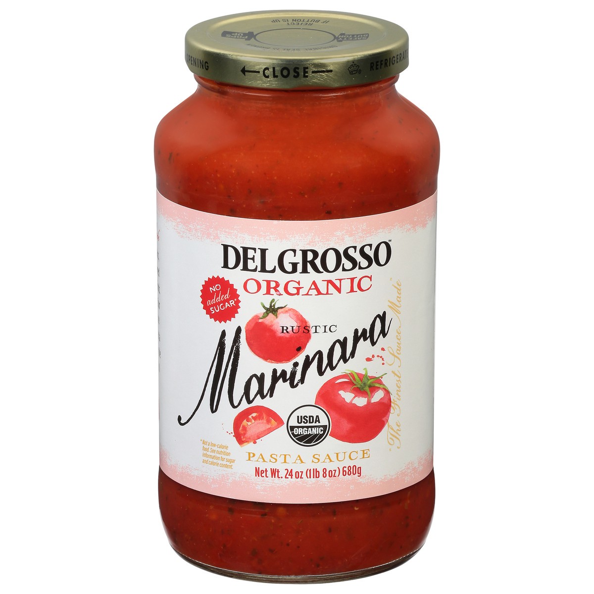slide 1 of 9, DelGrosso Rustic Organic Marinara Pasta Sauce 24 oz, 24 oz