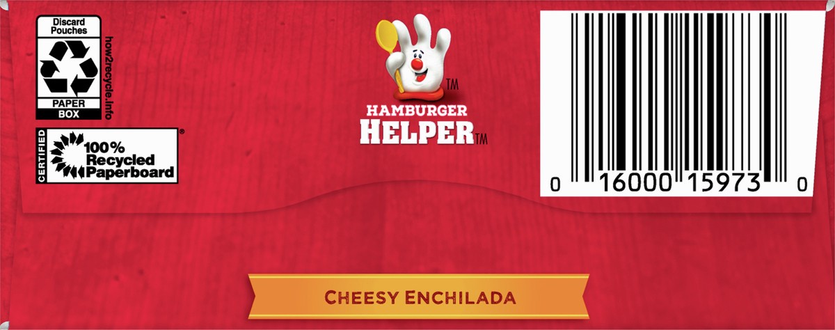 slide 2 of 9, Hamburger Helper, Cheesy Enchilada, 7.5 oz box, 7.5 oz