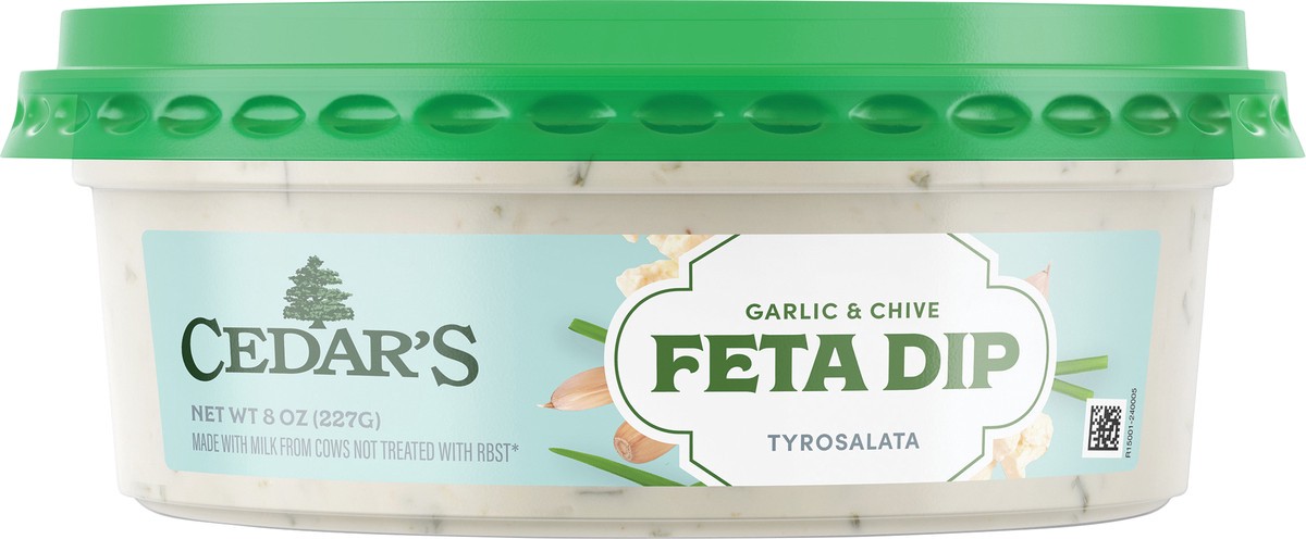slide 7 of 8, Cedar's Foods Garlic & Chive Feta Dip, 8 oz
