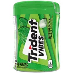 Trident Vibes Sugar Free Spearmint Rush Gum 40 Pieces