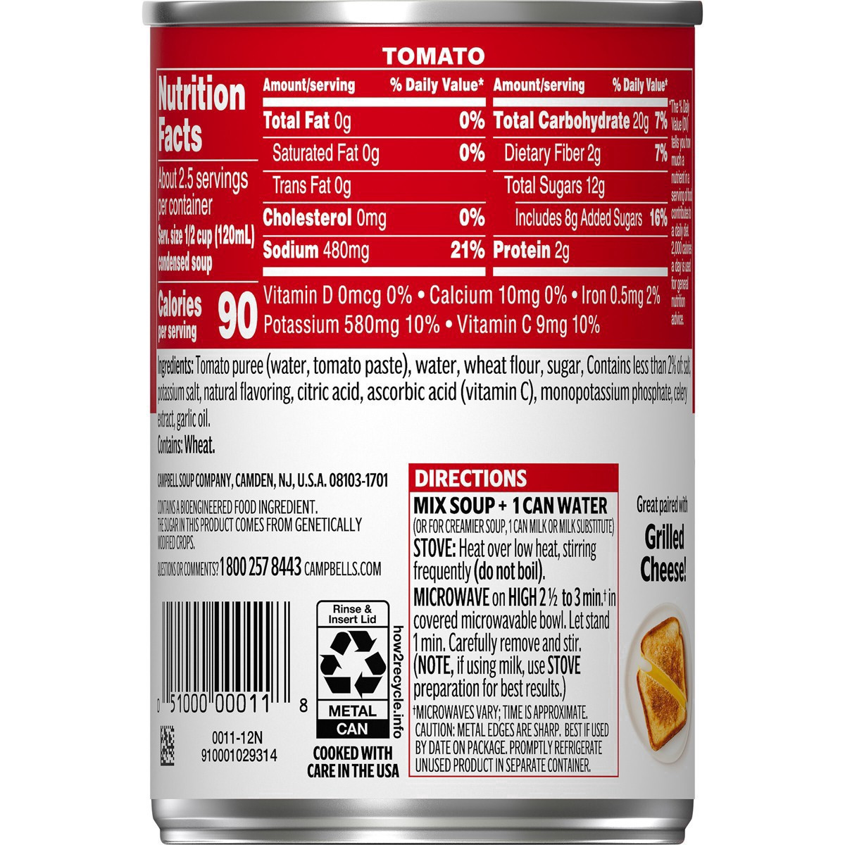 slide 34 of 110, Campbell's Condensed Tomato Soup, 10.75 oz