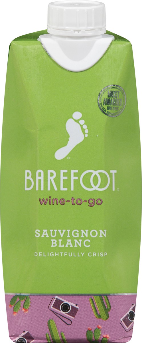 slide 6 of 9, Barefoot Wine-To-Go Sauvignon Blanc, 500 ml