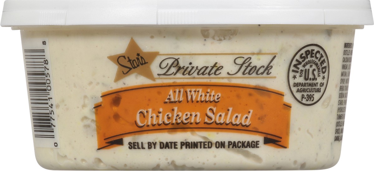 slide 2 of 9, Stars Private Stock All White Chicken Salad 12 oz, 12 oz