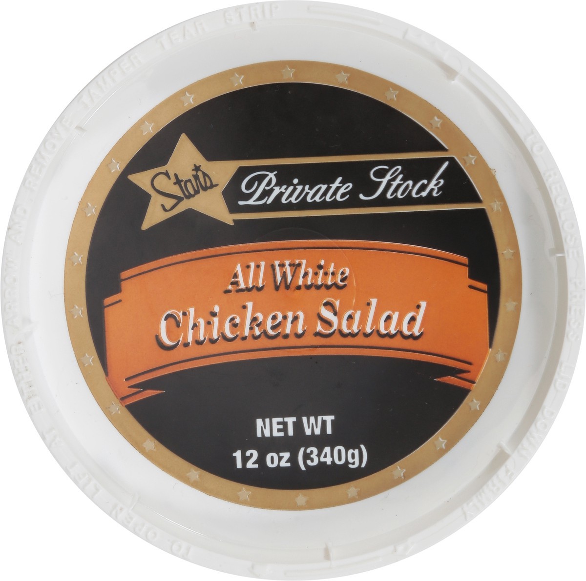 slide 8 of 9, Stars Private Stock All White Chicken Salad 12 oz, 12 oz