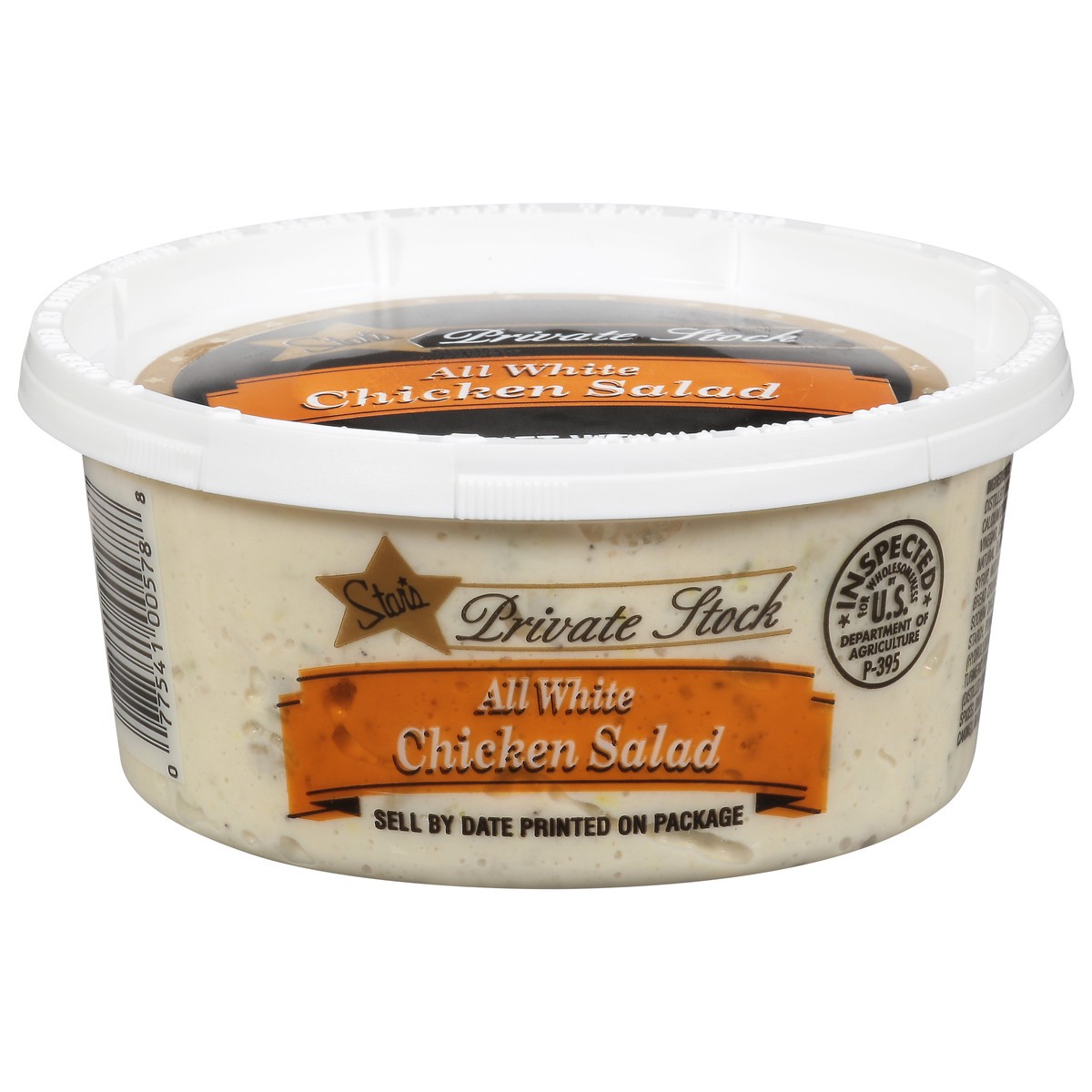 slide 1 of 9, Stars Private Stock All White Chicken Salad 12 oz, 12 oz